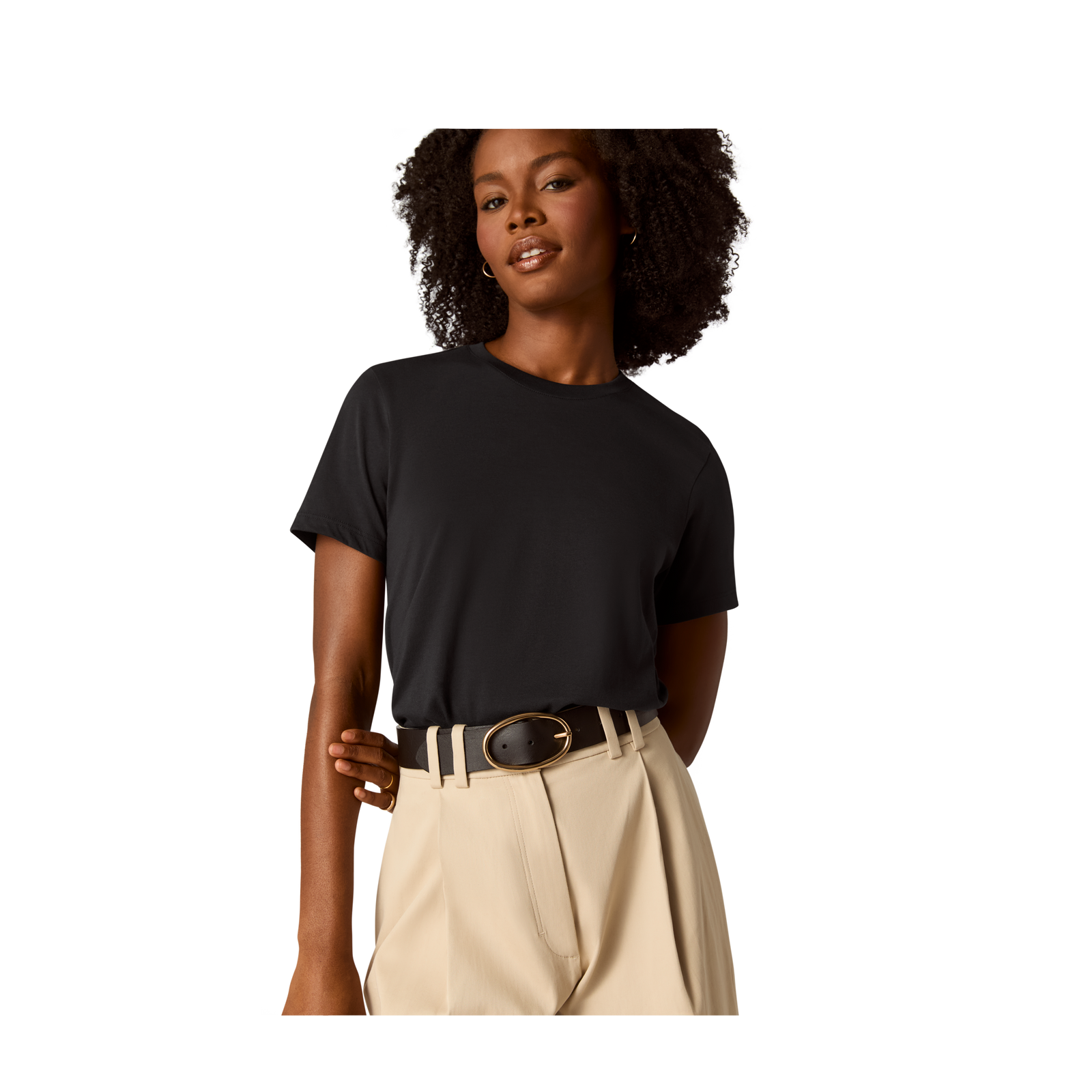 Women's Pima Cotton Crew Neck T-Shirt
