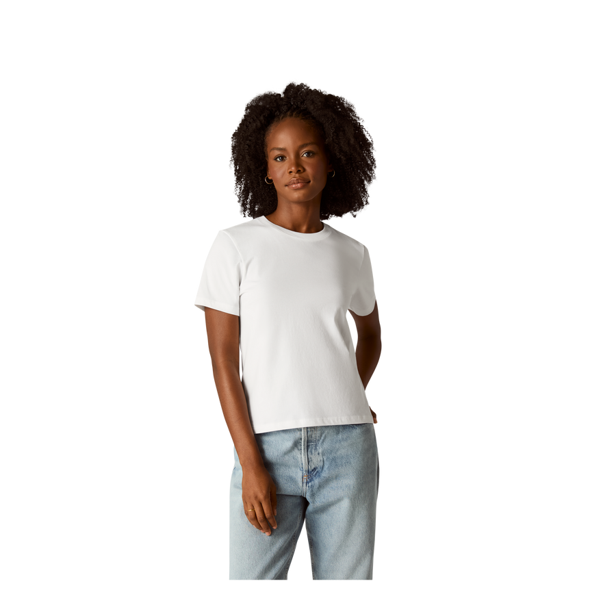 Women's Pima Cotton Crew Neck T-Shirt C5